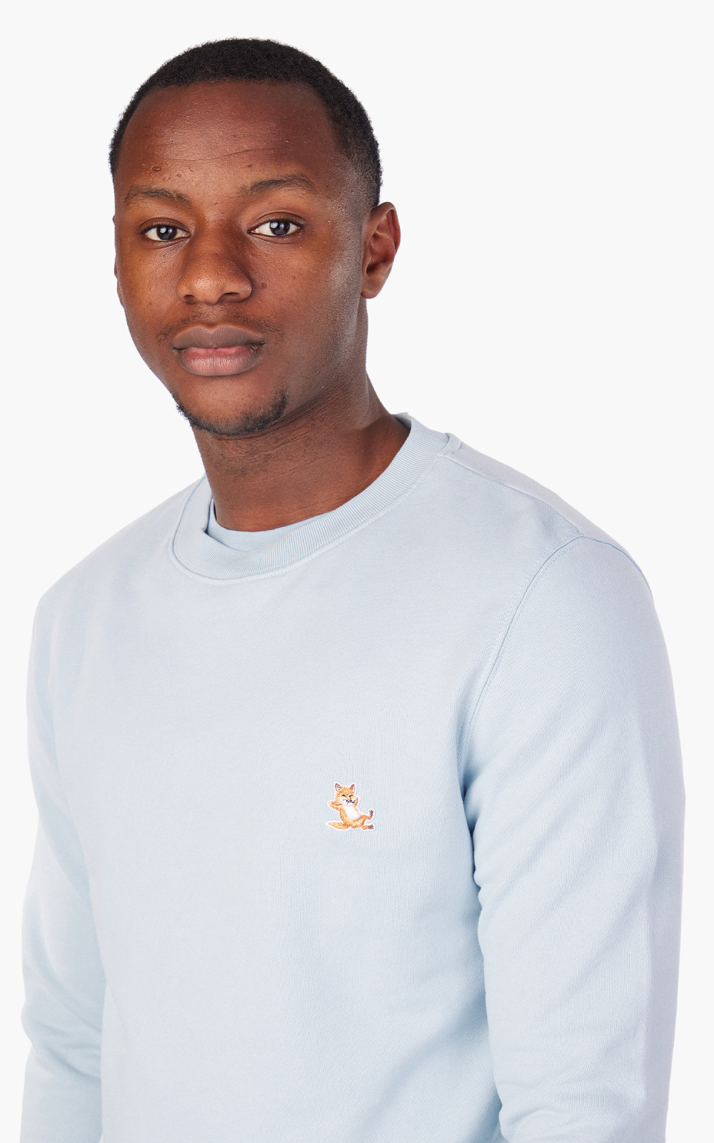 VIP【関税送料無料】希少 MAISON KITSUNE LIGHT BLUE SWEATSHIRT Chillax Fox Heart of Summer | Maison Kitsuné