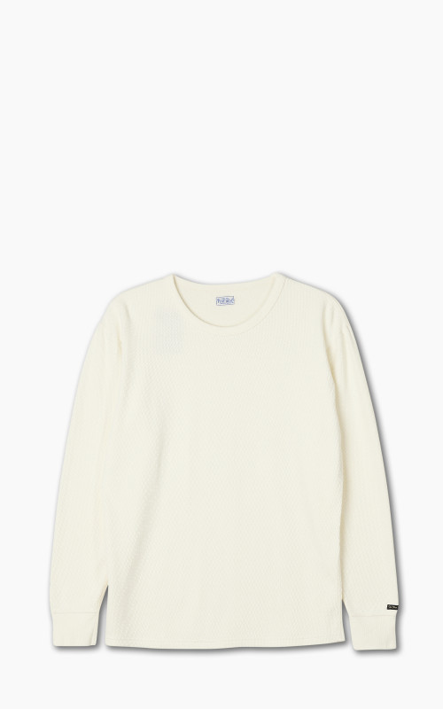 The Flat Head FN-THL-001 L/S T-Shirt Thermal Basic Ivory