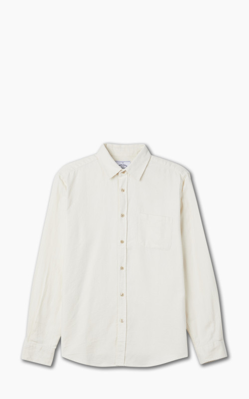 Portuguese Flannel Teca Shirt Ecru