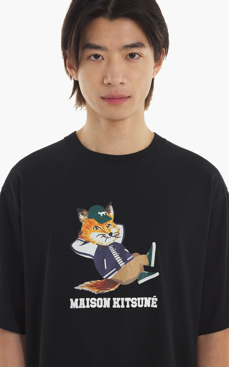 Maison Kitsuné Dressed Fox Easy T-Shirt Black | Cultizm
