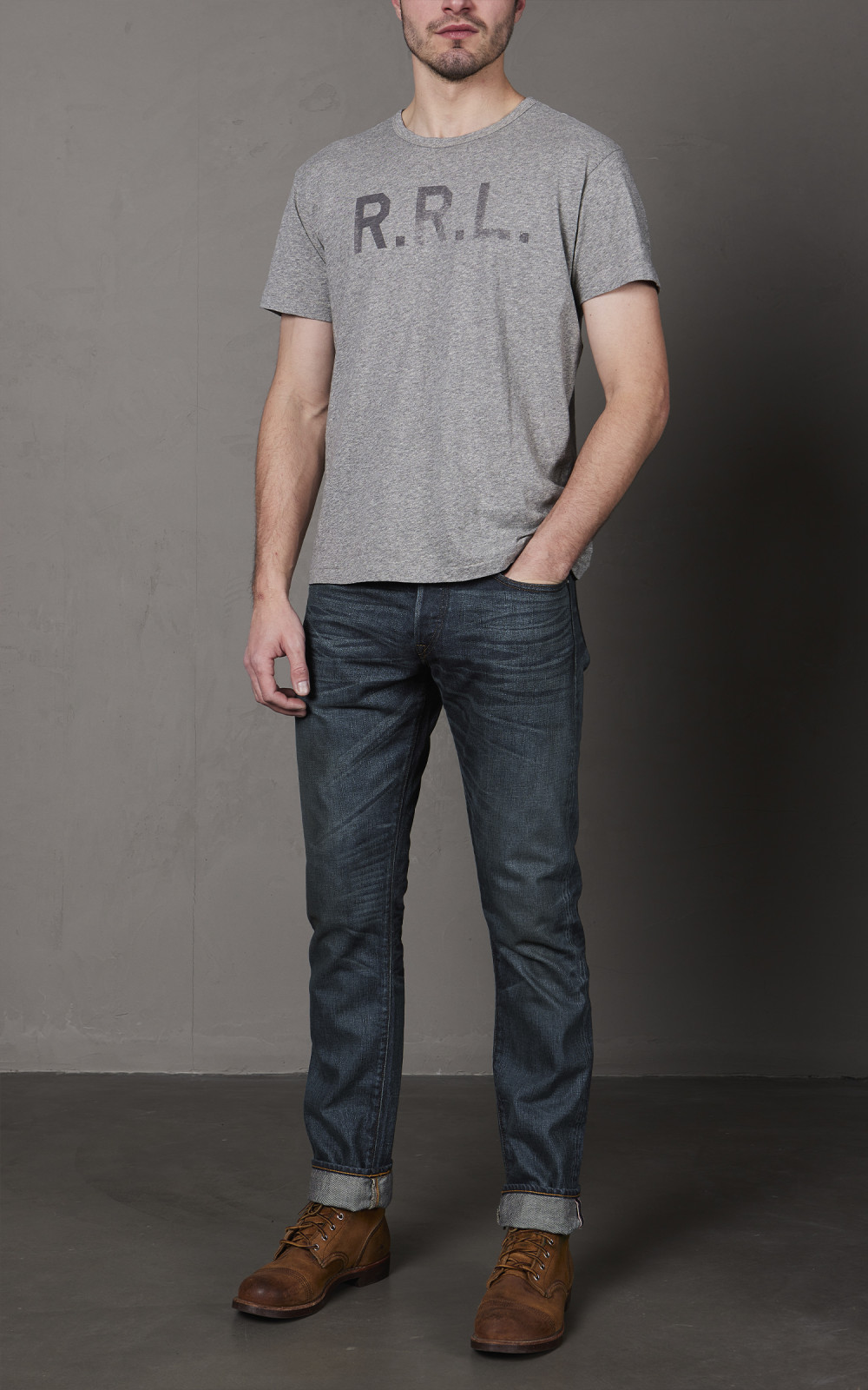 名作RRL Embroiderd slimfit jeans 34 新品未使用 RRL Slim Flit Limited-Edition Rigid Raw Denim Jeans Made in