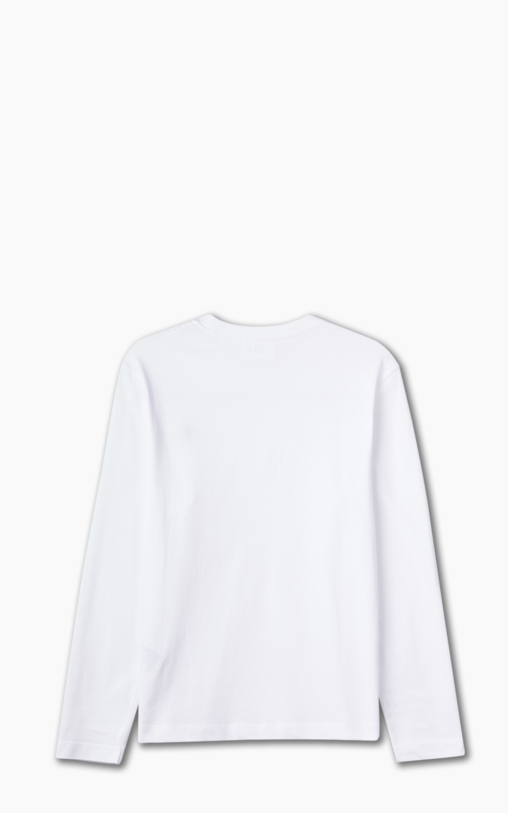 即発[Ami Paris] CO LONG SLEEVES ADC TSHIRT 関税送料込み AMI Paris ADC Embroidered Logo Long-Sleeve Knit Polo Shirt