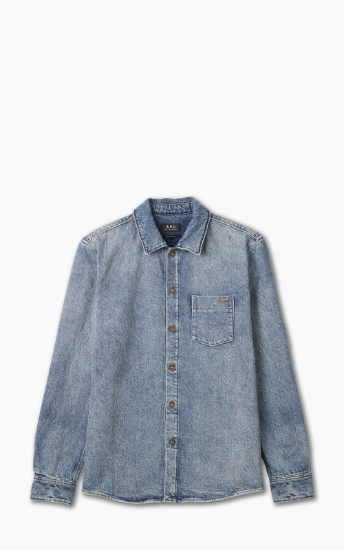 A.P.C. Surchemise Vittorio Stonewashed Light Blue