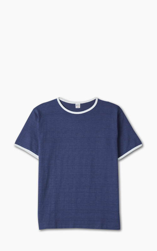 Warehouse & Co. Lot 4059 Ringer Tee No Print Navy/Cream