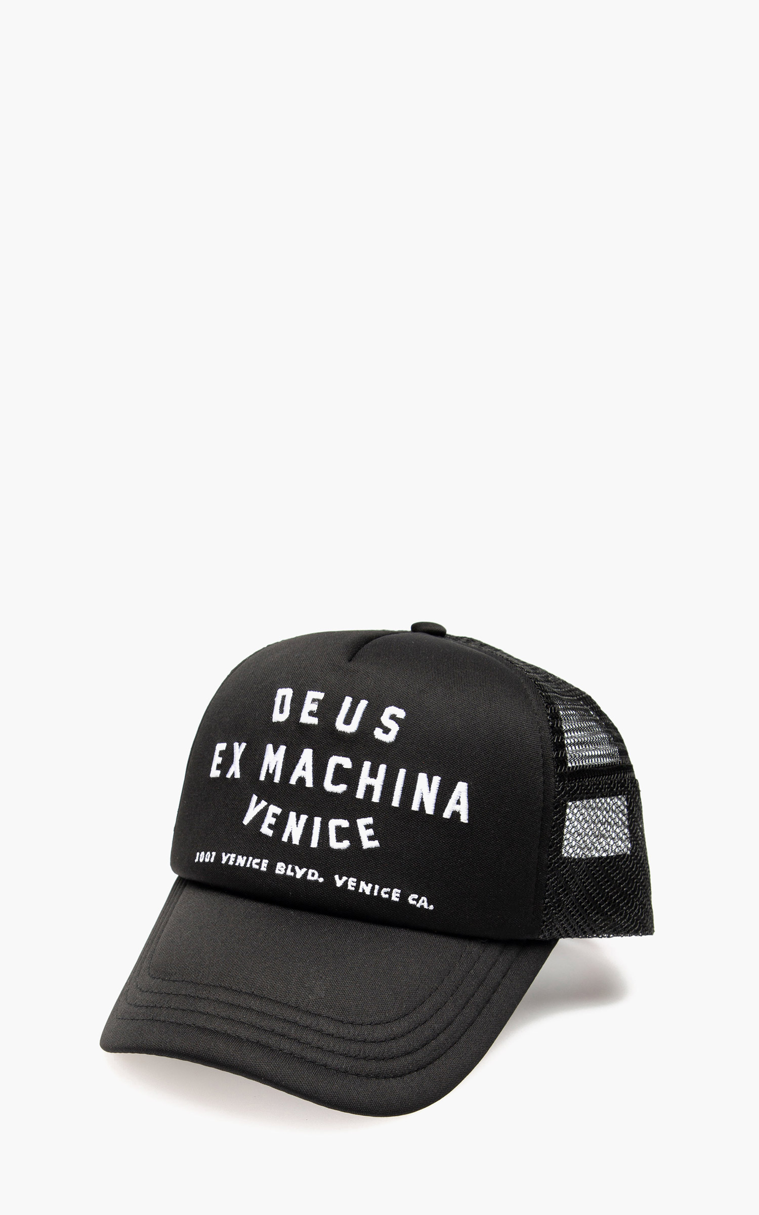 Deus Ex Machina Venice Address Trucker Cap Black | Cultizm