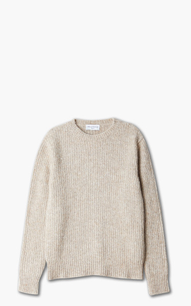 Officine Generale Marco Crewneck Ribbed Marble Khaki