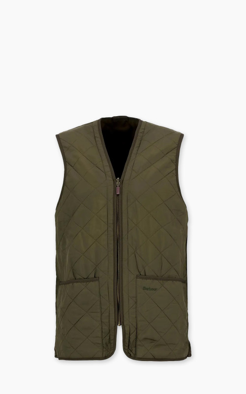 Barbour Quilted Zip Liner Olive