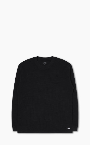Edwin L/S Waffle Dizzy T-Shirt Black