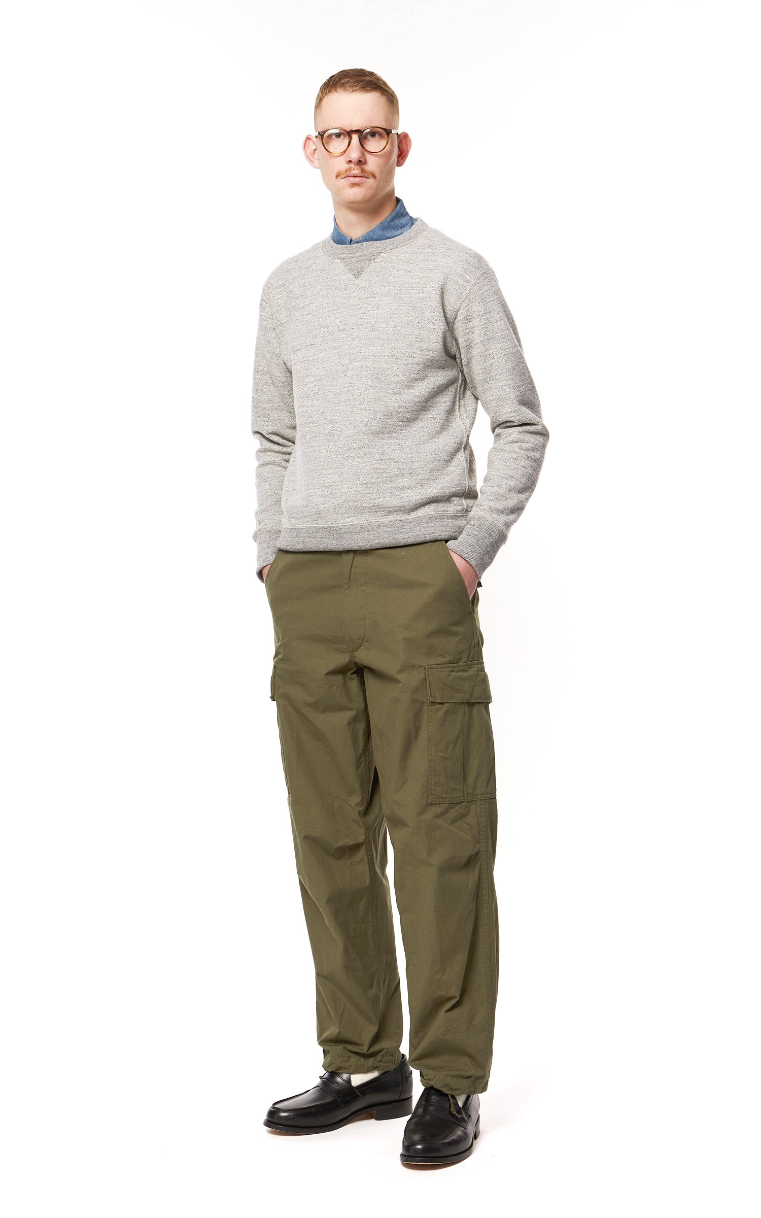 OrSlow Vintage Fit Cargo Pants Ripstop Army | Cultizm