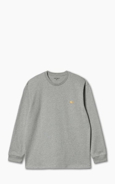 Carhartt WIP L/S Chase T-Shirt Grey Heather/Gold