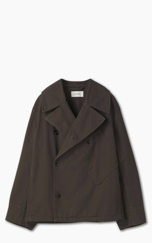 Lemaire Dispatch Jacket Garment Dyed Denim Espresso