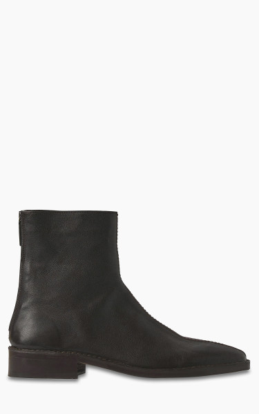 Lemaire Piped Zipped Boots Soft Leather Mushroom