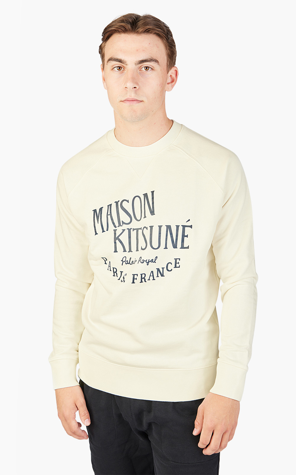 Maison Kitsuné Palais Royal Classic Sweatshirt Ecru | Cultizm