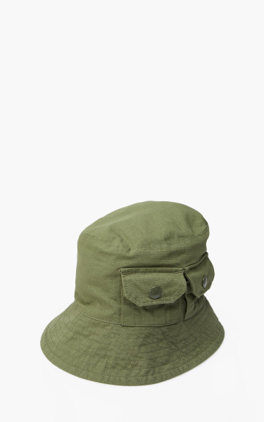 Engineered Garments Explorer Hat Cotton Ripstop Olive 22S1H035-CT010