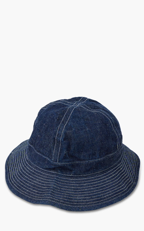 OrSlow US Navy Hat Denim Indigo One Wash