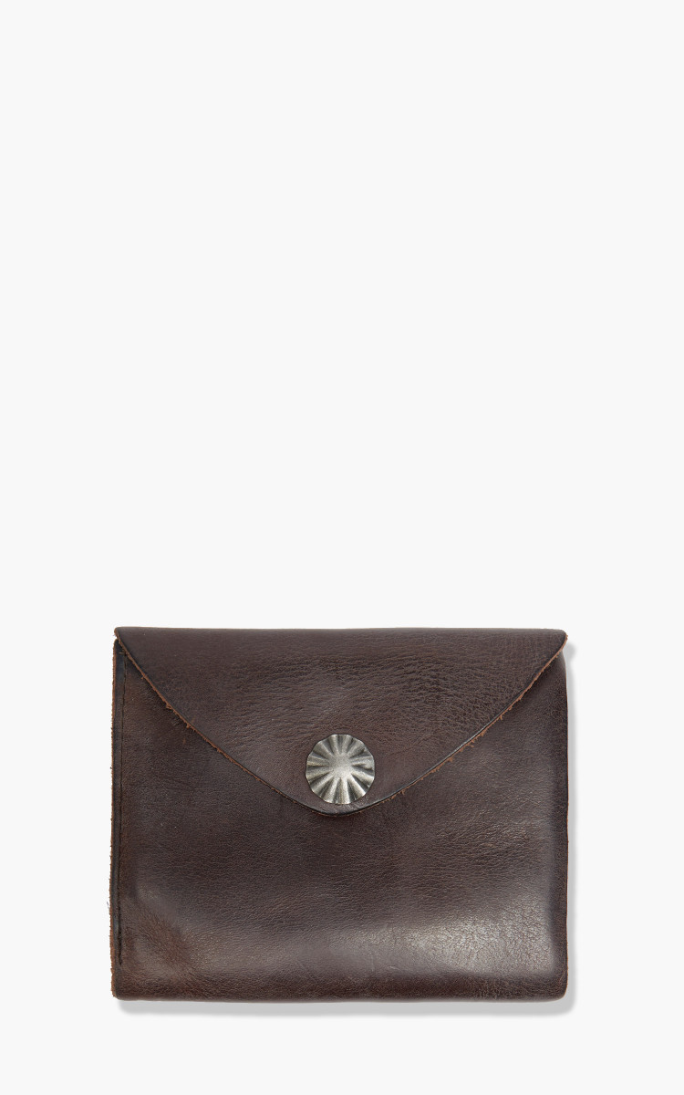 RRL RALPH LAUREN CONCHO LEATHER WALLET MEN COLOR BROWN