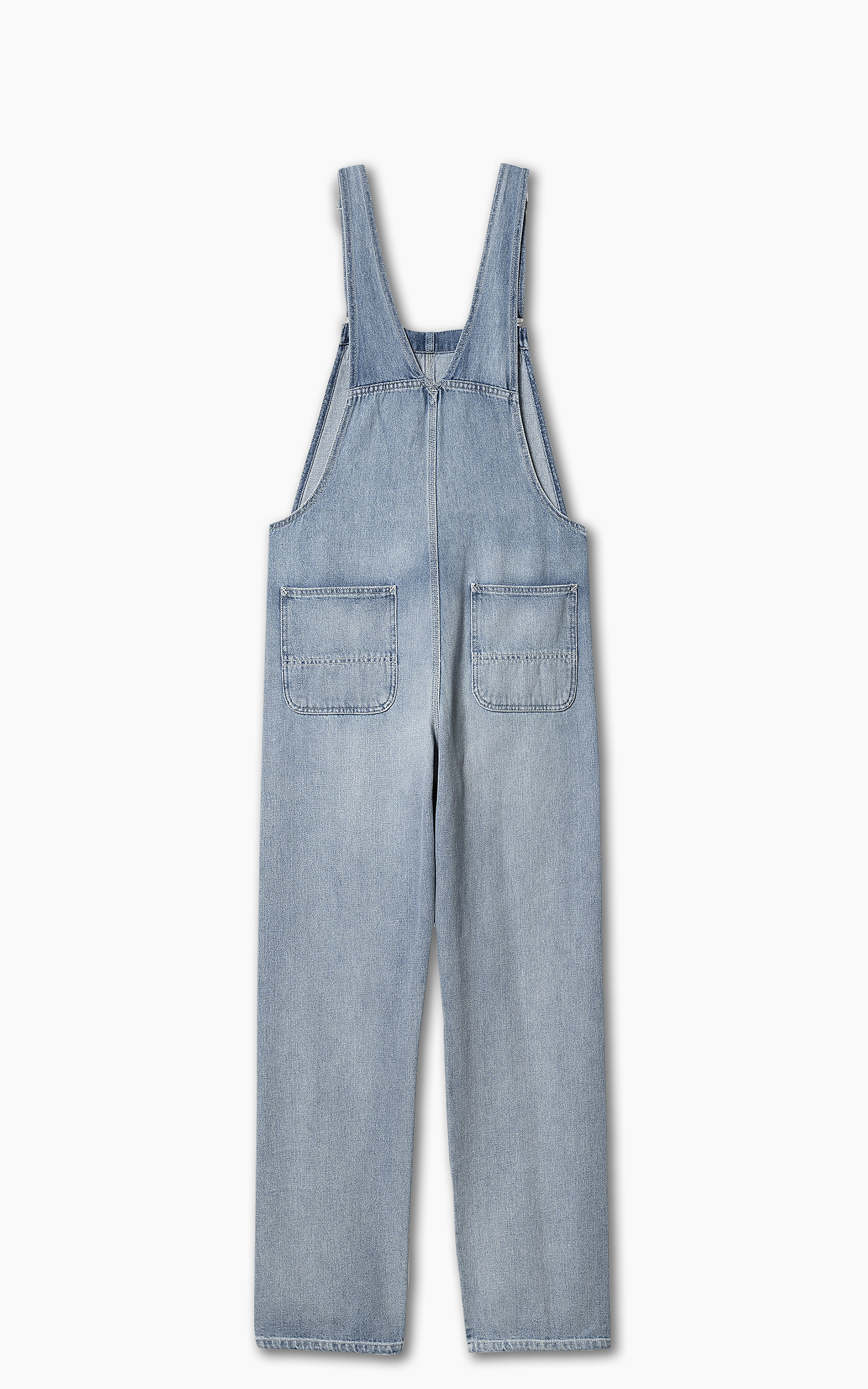 Carhartt WIP W' Bib Overall Straight Blue Light Stone Washed