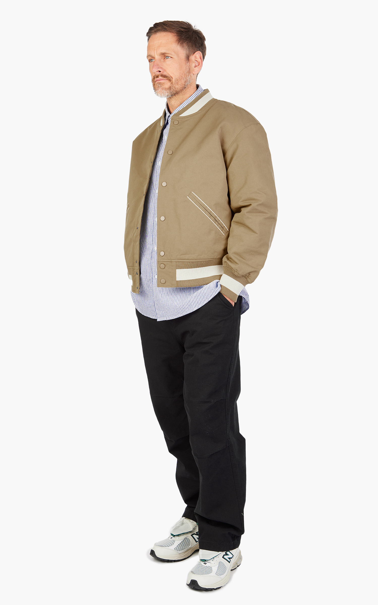 【期間限定特価】 Jacket Varsity Twill Cavalry FrizmWORKS Beige Cultizm | ジャケット・アウター