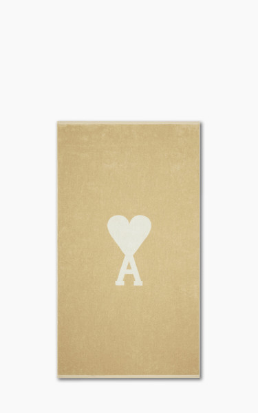 AMI Paris ADC Beach Towel Vanilla/Natural White