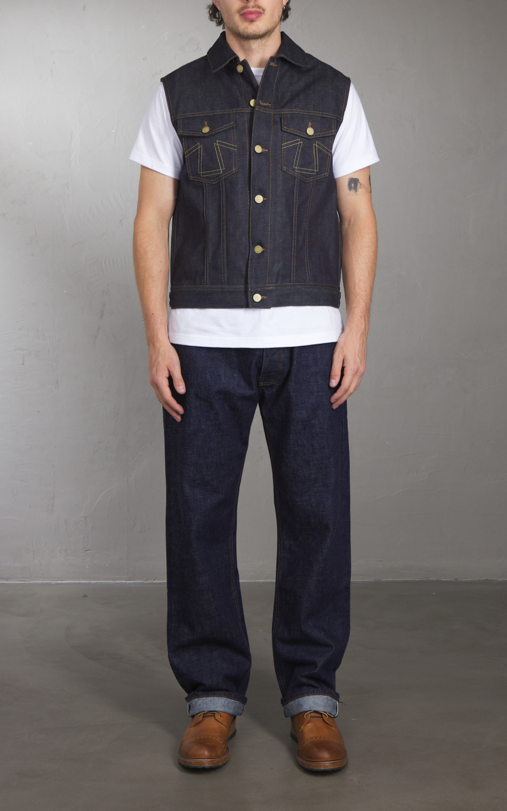 Eat dust denim vest store
