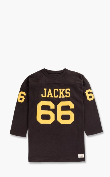 Warehouse &amp; Co. 4063 Three Quarter Football T-Shirt Jacks Black