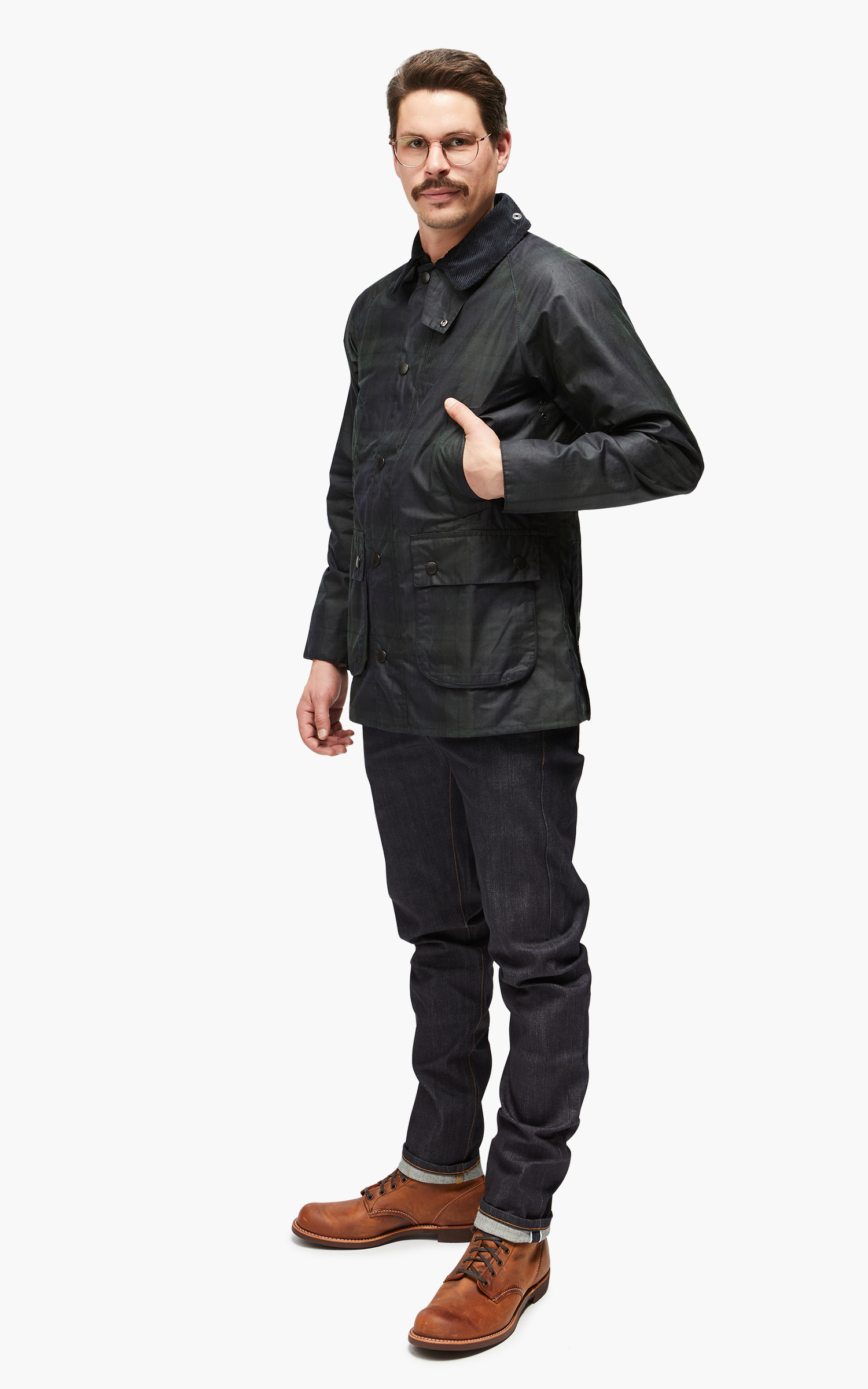 Barbour SL Bedale Wax Jacket Blackwatch   Cultizm