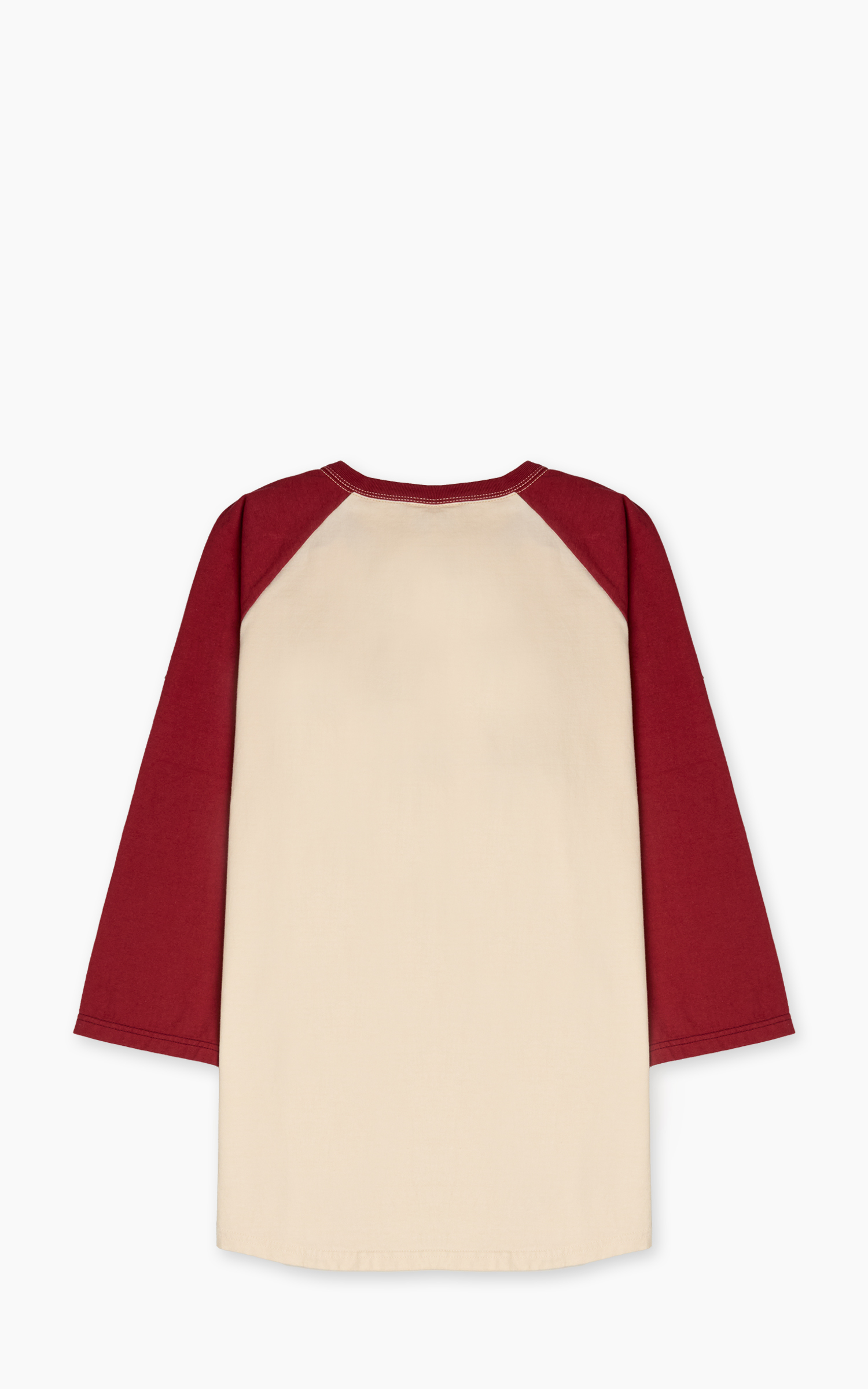 The Flat Head FN-TSRB-003 Raglan Qaurter Sleeve R.T.W. Ivory