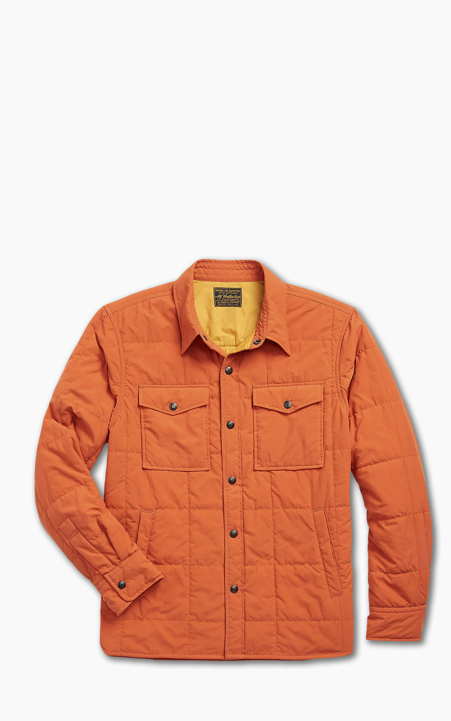 RRL Quilted Shirt Jacket Orange | Cultizm RRL Quilted Shirt Jacket Orange | Cultizm