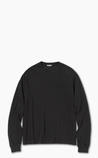 Auralee Seamless L/S Tee Black