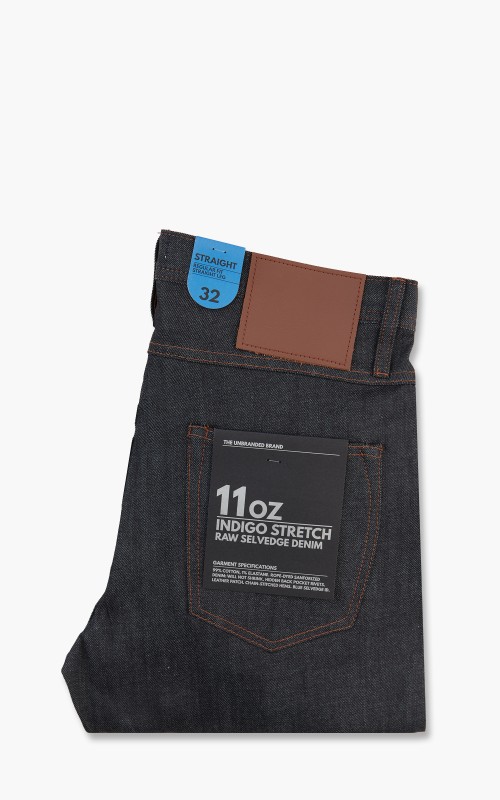 The Unbranded Brand UB322 Straight Fit Stretch Selvedge Indigo 11oz UB322