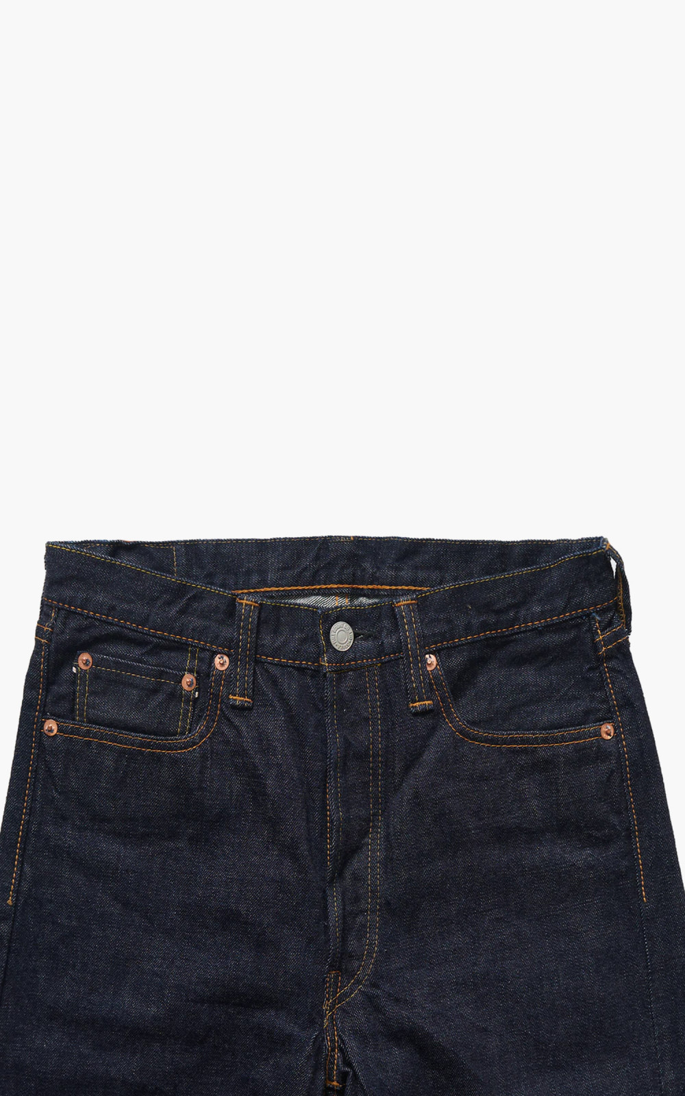 Fullcount 1108W Slim Straight Selvedge Denim One Wash Indigo