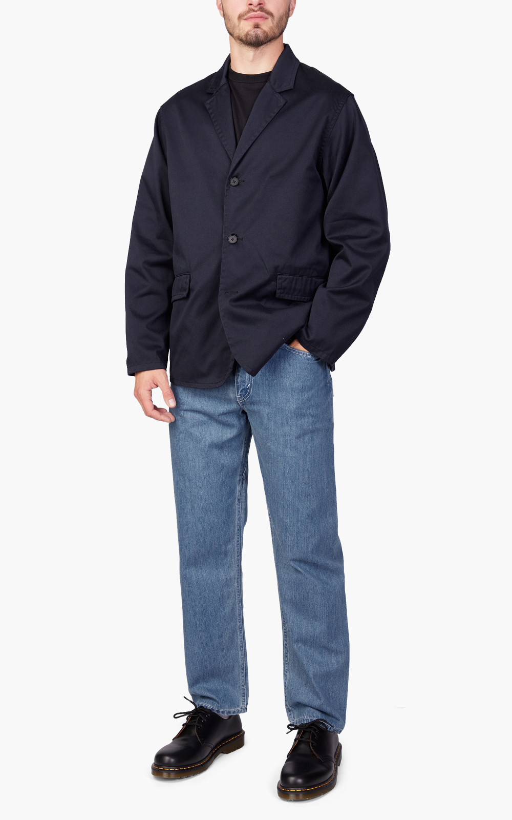 Nanamica Chino Jacket Navy | Cultizm Nanamica Chino Jacket Navy | Cultizm