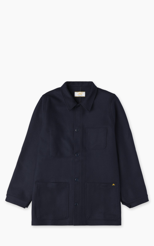 Le Mont St Michel Victorien Wool Work Jacket Navy