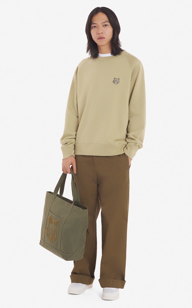 Maison Kitsuné Bold Fox Head Patch Oversize Sweatshirt