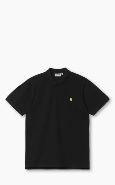 Carhartt WIP S/S Chase Pique Polo Black/Gold