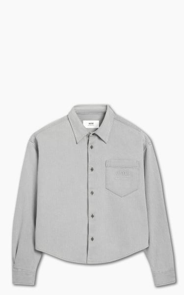 AMI Paris Denim Shirt Javel Grey