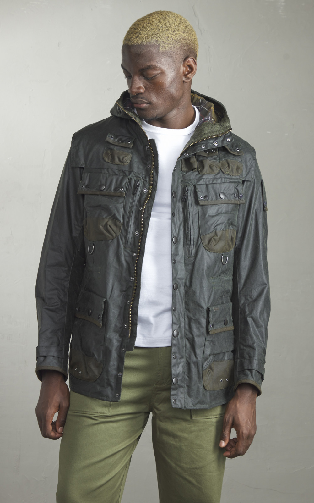 Waxed military jacket new arrivals