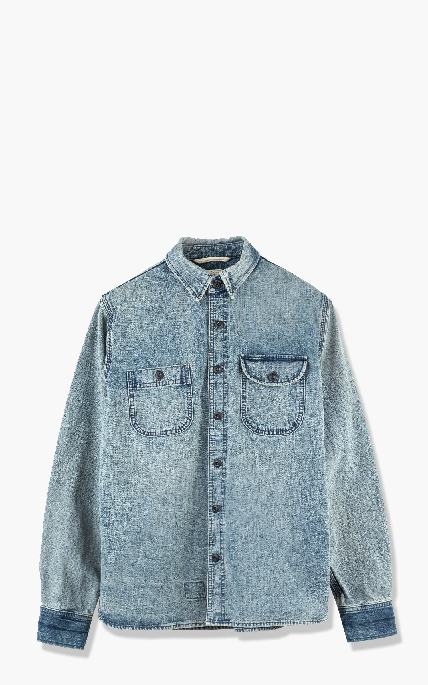 Rogue Territory Work Shirt Washed Out Indigo Selvedge Canvas | Cultizm