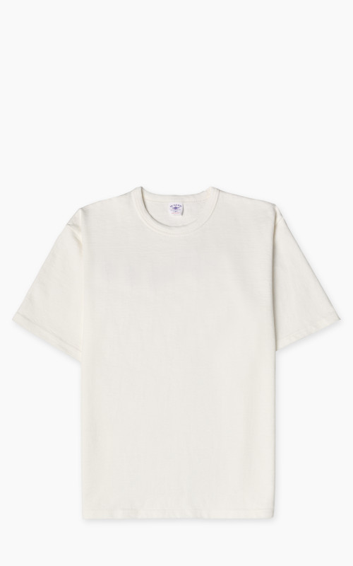 The Flat Head FN-HTK-001 Loopwheel 20oz Heavyweight T-Shirt White