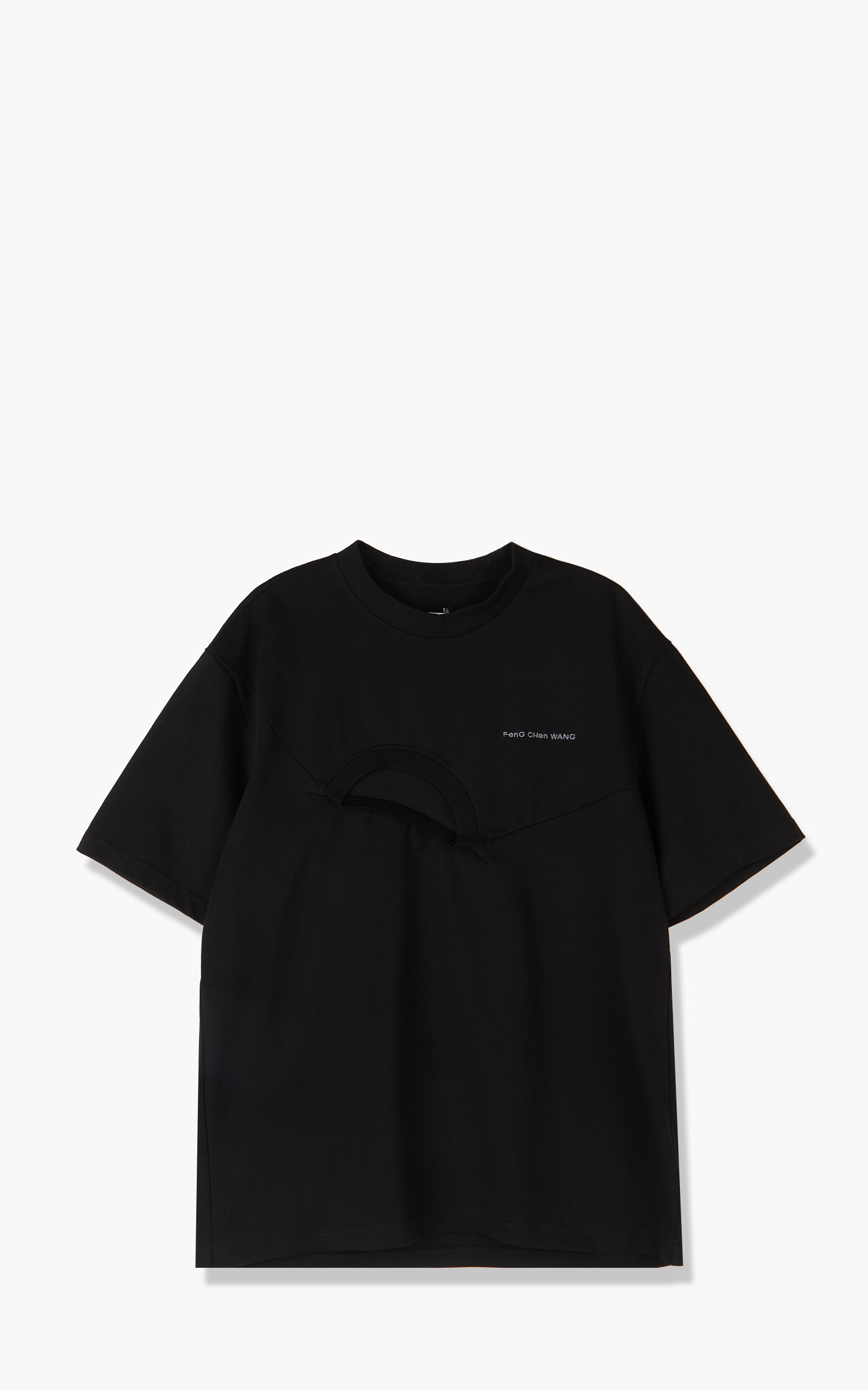 Feng Chen Wang Panelled Collar Shirt Black