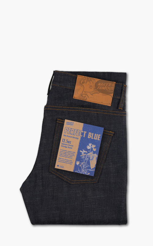 Naked & Famous Denim Super Guy Perfect Blue Slub Stretch Selvedge