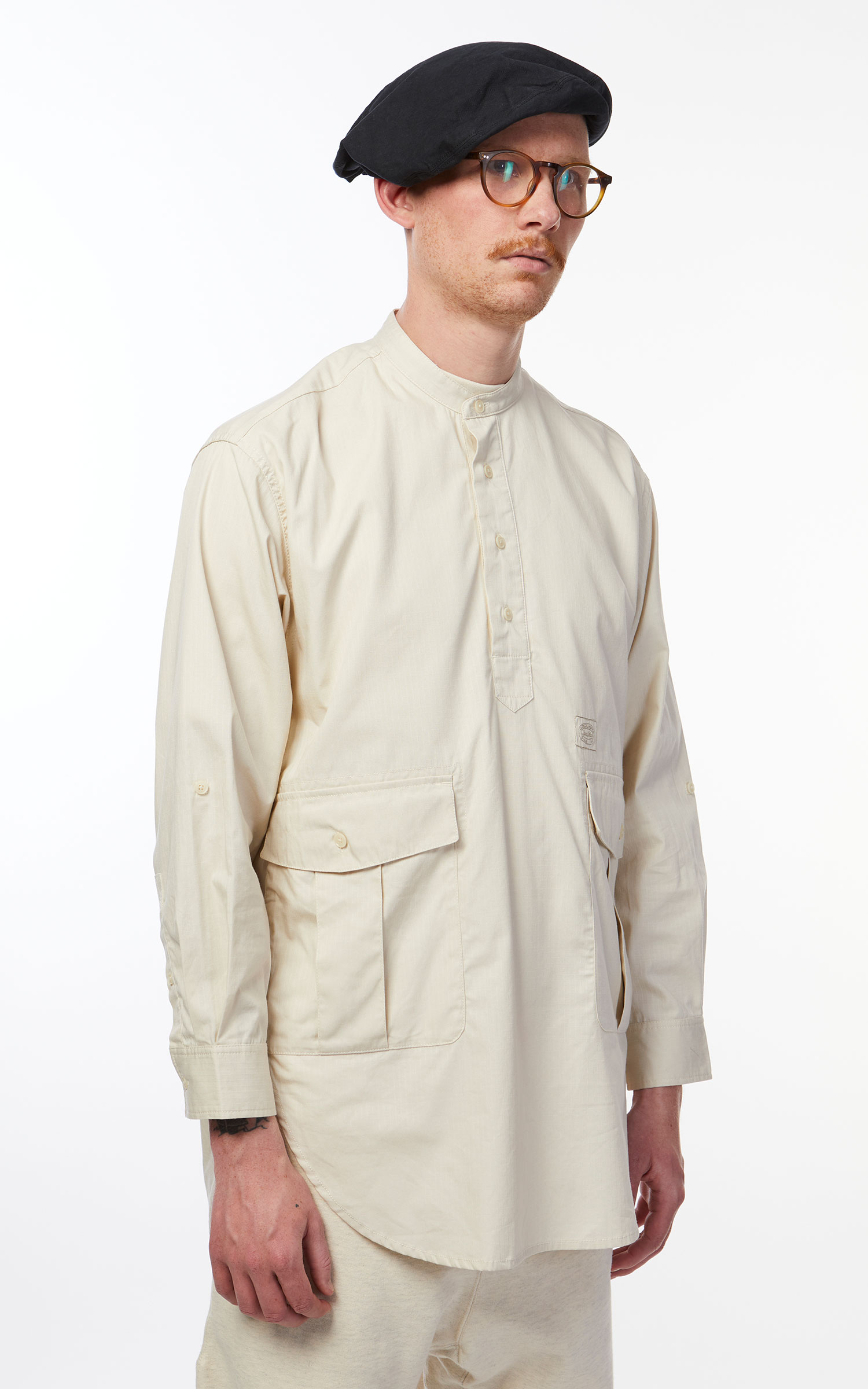 Snow Peak Takibi Light Ripstop Pullover Shirt Ivory | Cultizm