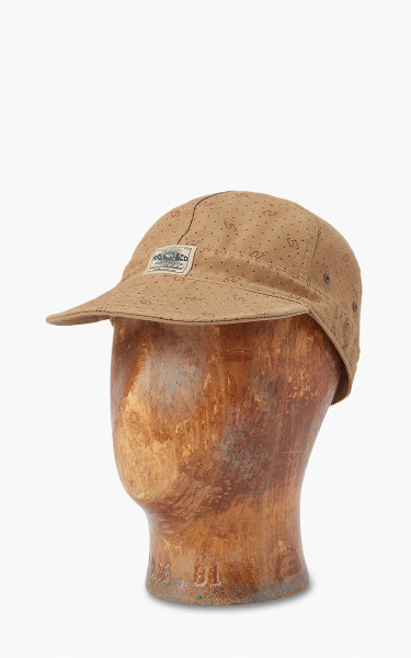 RRL Geometric-Print Twill Engineer Cap Khaki