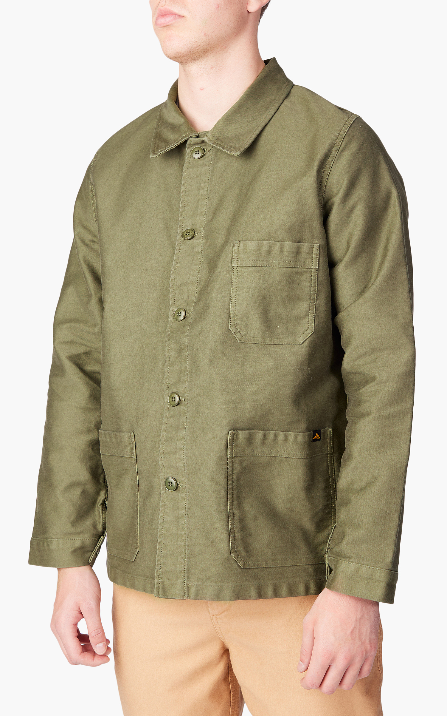 Le Mont St Michel Genuine Work Jacket Khaki | Cultizm