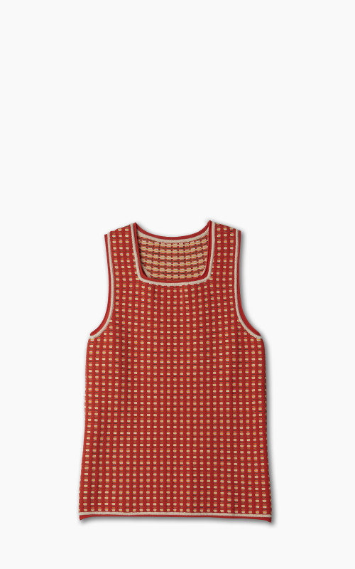 Jacquemus Le Débardeur Macio Jacquard Tank Top Multi-Red