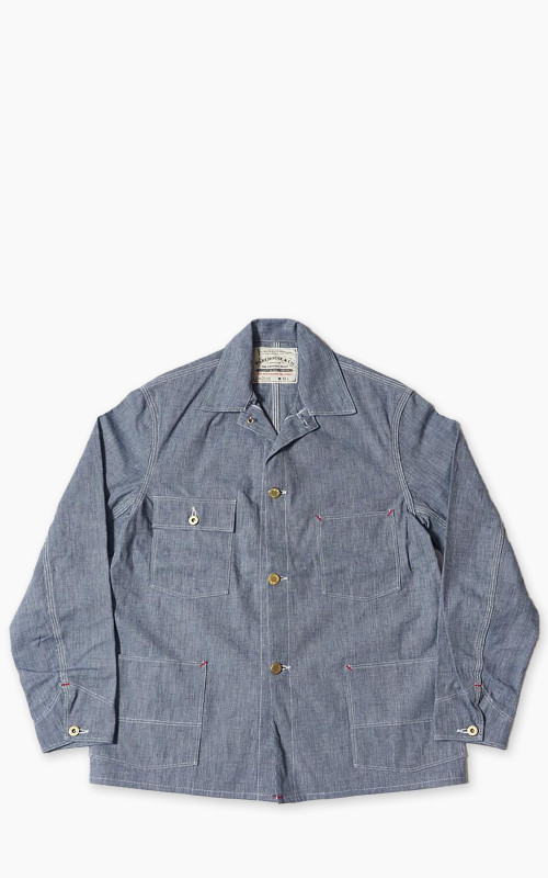 Warehouse & Co. Lot 2195 Selvedge Indigo Pincheck Change Button Coverall