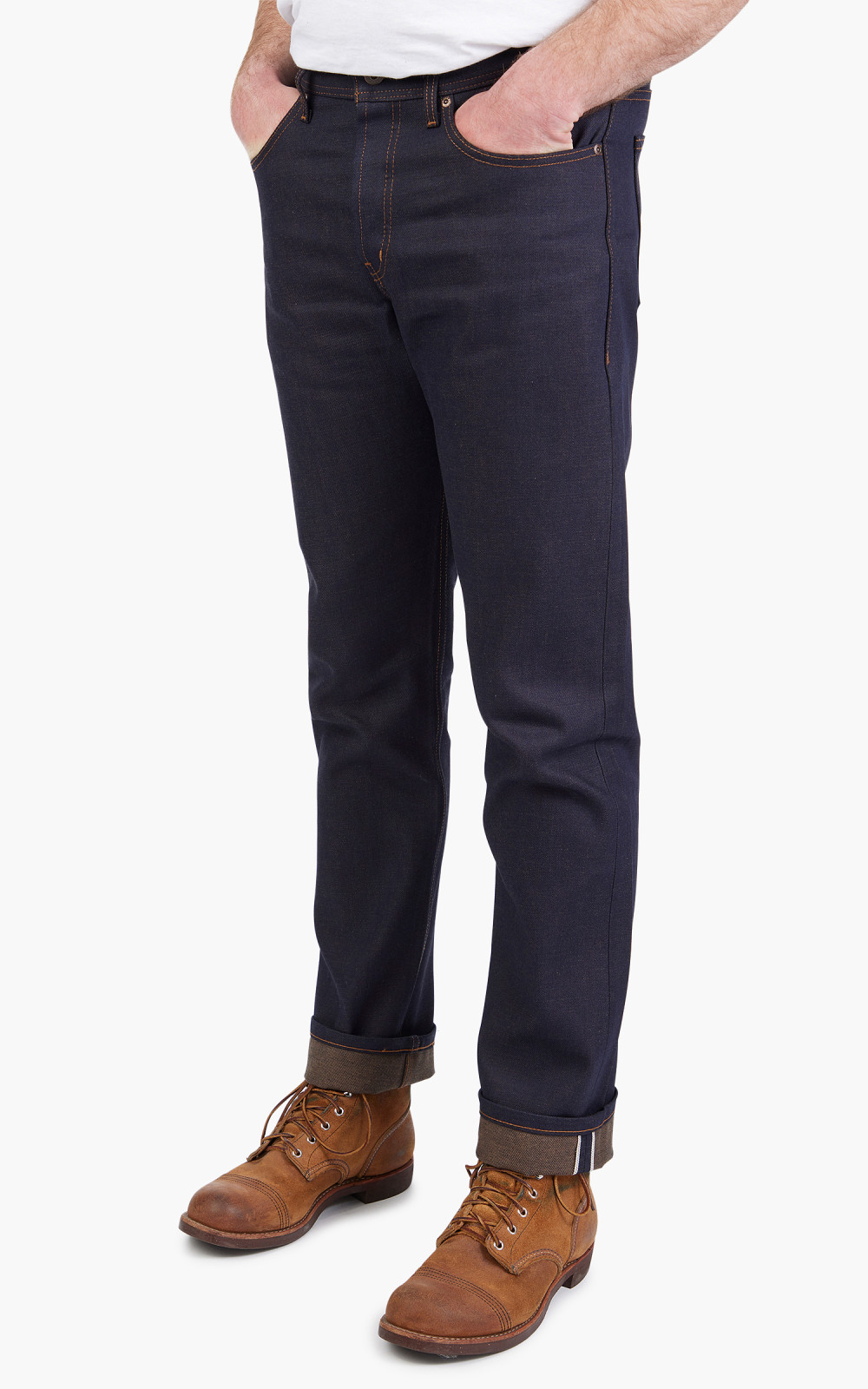 【YOURNUS】Tiff Non Fade Brown Denim Naked & Famous Denim Weird Guy Double Dirty Fade Selvedge