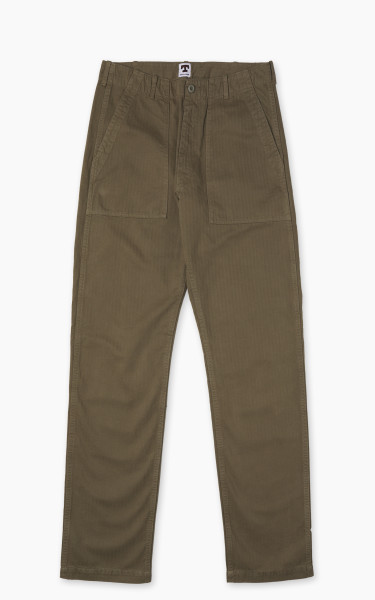 Tellason Fatigue Pant Tapered Herringbone Twill Military