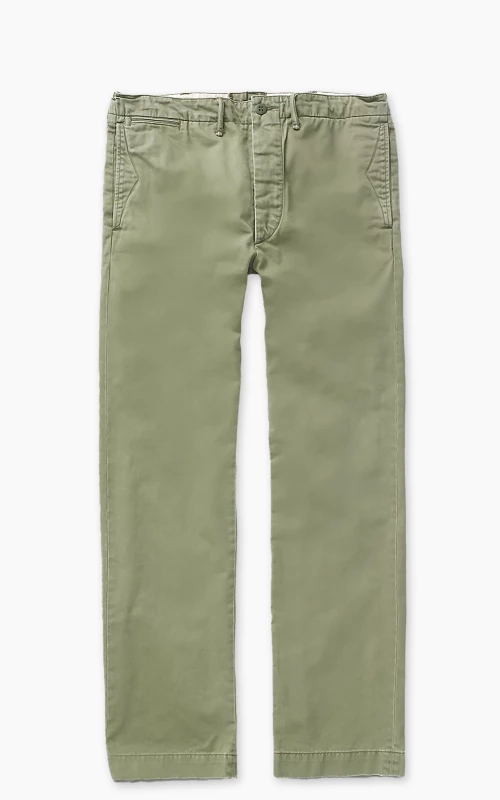 RRL Officers Flat Pants Olive