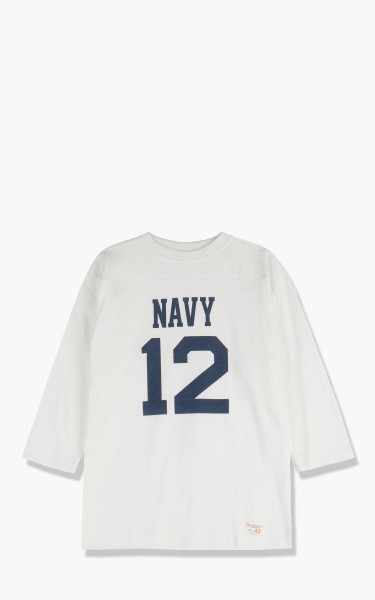 Warehouse &amp; Co. 4063 Three Quarter Football T-Shirt Navy 12 Off White 4063-navy12-offwhite